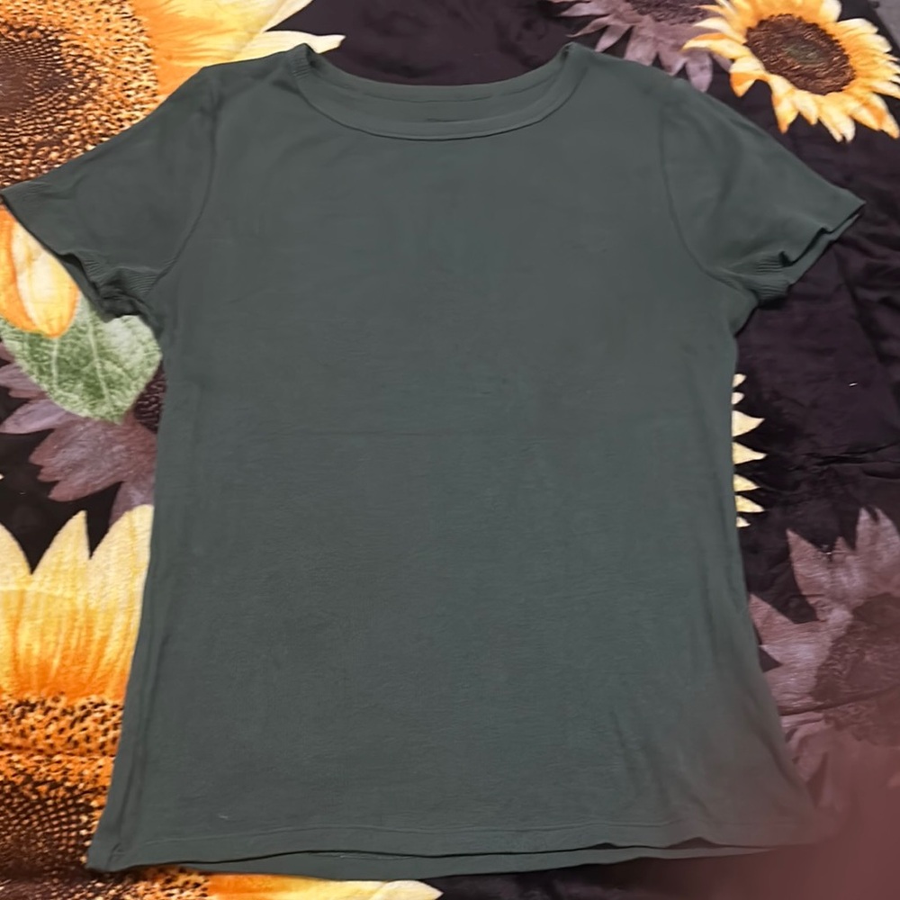 Green Crew Neck T-Shirt